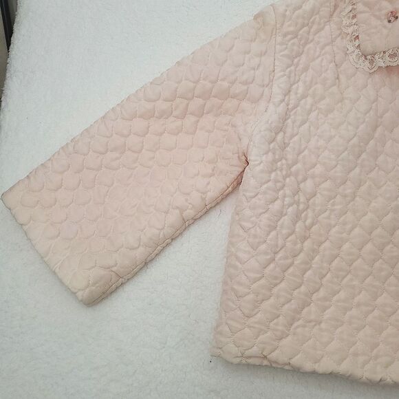 Nanette Undies Co. Vintage Children Quilted Bed Dressing Jacket Sz Girls Medium - Picture 11 of 17
